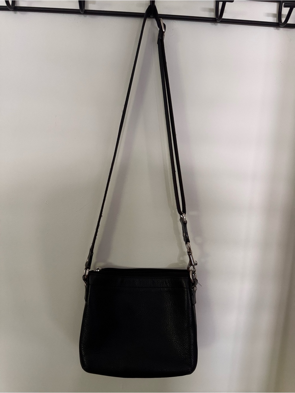Coach Black Pebbled Leather Mini Crossbody with Turnlock Pocket - Picture 4 of 4